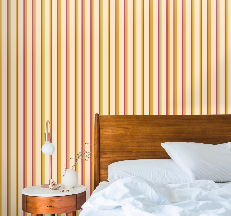 Soft Shades vertical stripe wallpaper - TenStickers