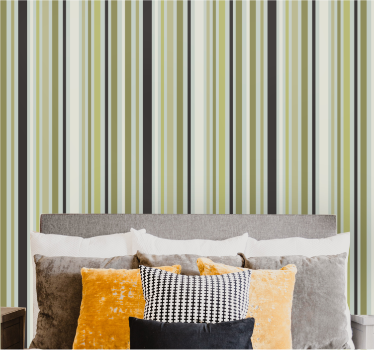 Vertical Stripe Arrangement striped wallpaper - TenStickers