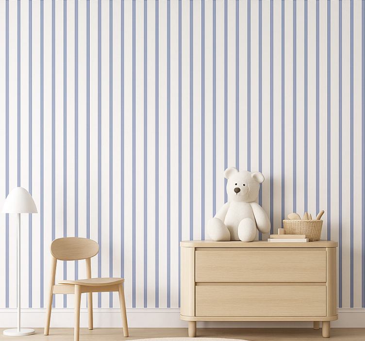 Vertical stripe wallpaper lavender pinstripe - TenStickers