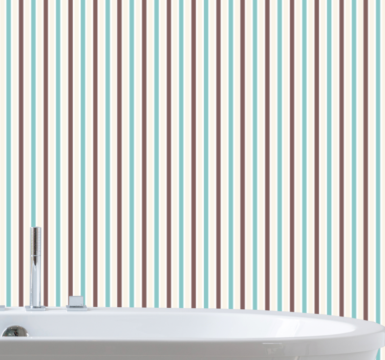Vertical stripe wallpaper vertical stripe detail - TenStickers