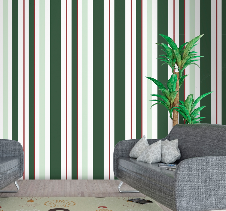 Vertical stripe wallpaper vertical stripe harmony - TenStickers