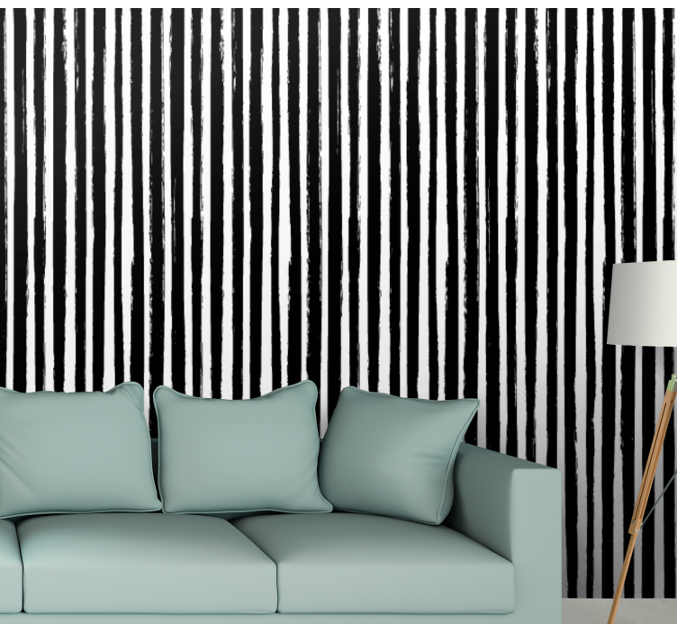 Vertical stripe wallpaper vertical stripe pattern - TenStickers