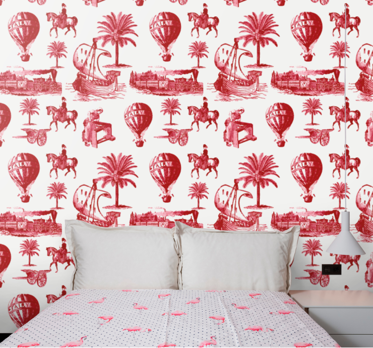 Vintage wallpaper vintage travel landscapes - TenStickers