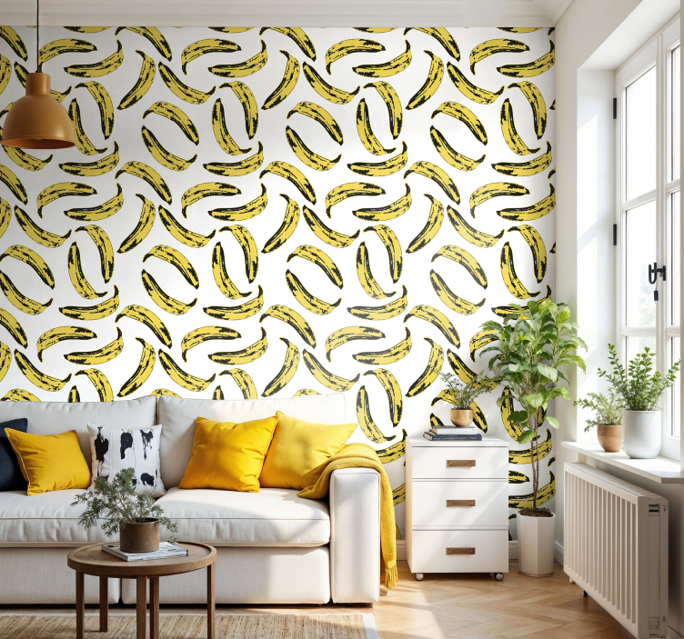 Warhol bananas art wallpaper - TenStickers
