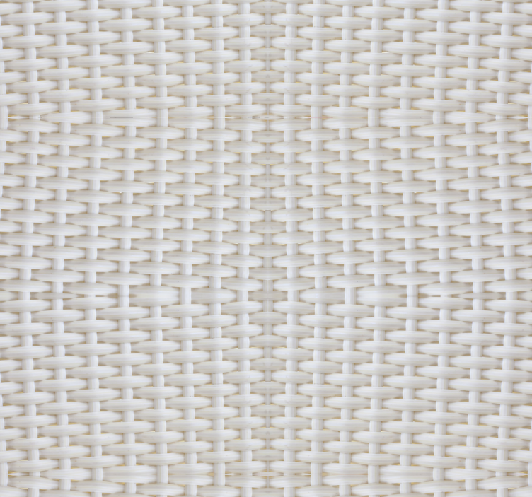 Woven White Pattern textured wallpaper - TenStickers