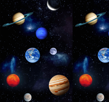 Cosmos Space Planets star wallpaper - TenStickers