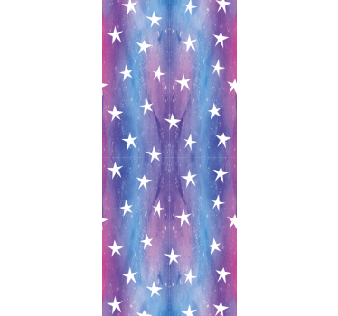 Purple and blue stripes star wallpaper - TenStickers