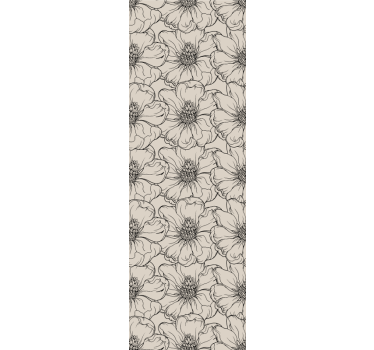 Elegant flower pattern living room wallpaper - TenStickers