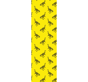 Yellow adventure dinosaurs wallpaper - TenStickers