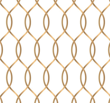 Golden lattice living room wallpaper - TenStickers