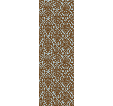 Mint brown Damask vintage wallpaper - TenStickers