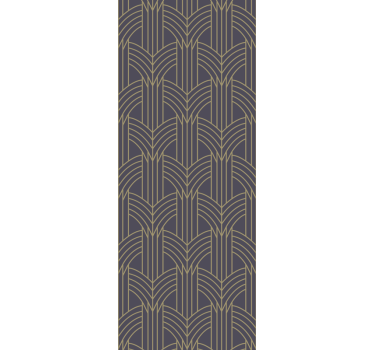 Art déco style living room wallpaper - TenStickers
