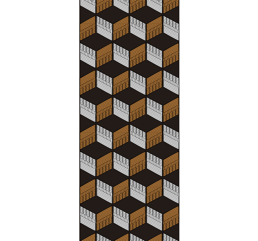Cubic Illusion Art 3D wallpaper - TenStickers