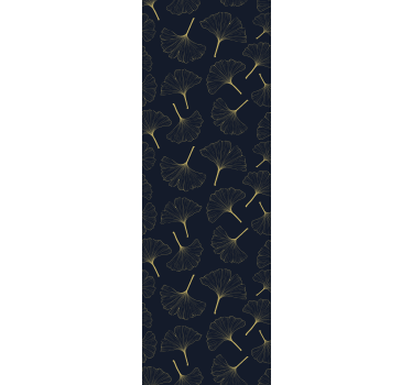 Ginkgo leaf elegance living room wallpaper - TenStickers