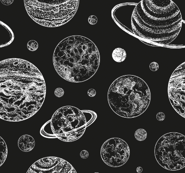 Celestial Bodies Exploration star wallpaper - TenStickers