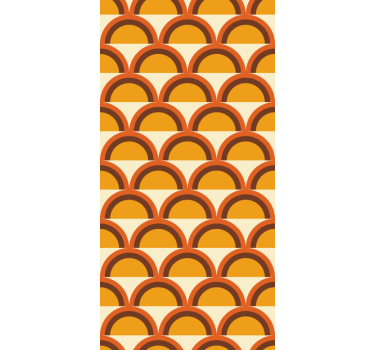 1970's sunset retro arches vintage wallpaper - TenStickers