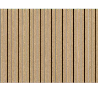 Vertical wood slats living room wallpaper - TenStickers
