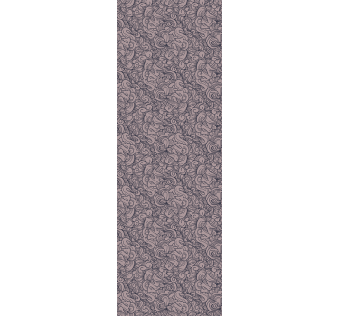 Living room wallpaper abstract paisley design - TenStickers