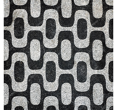 Living room wallpaper portuguese cobblestone design - TenStickers