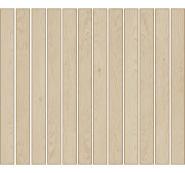 Living room wallpaper light oak slat design - TenStickers