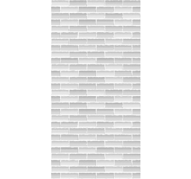 Brick wallpaper in grey realistic pattern - TenStickers