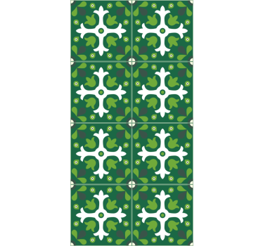 Nature wallpaper emerald botanical design - TenStickers