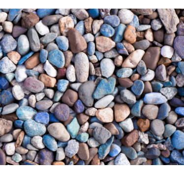 Stone wallpaper in vibrant hues of stones - TenStickers