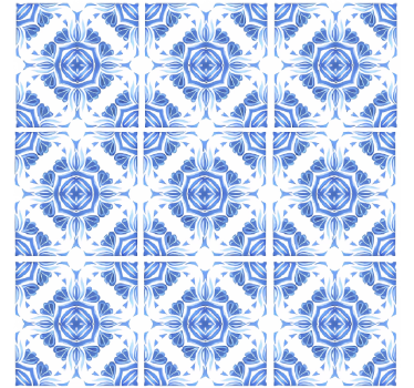Stone wallpaper classic blue design - TenStickers