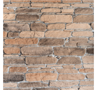 Stone wallpaper with realistic brick design - TenStickers