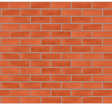 Stone wallpaper red brick design - TenStickers