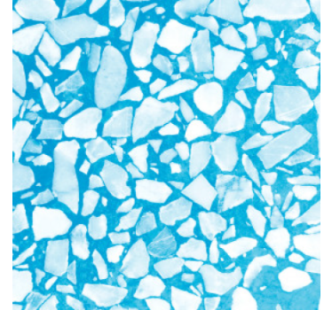 Stone wallpaper chill azure mosaic - TenStickers
