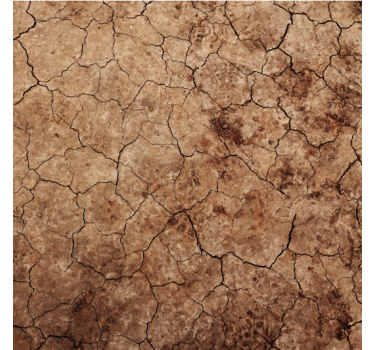 Stone wallpaper cracked earth texture - TenStickers