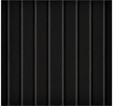 Living room wallpaper rustic black panel - TenStickers