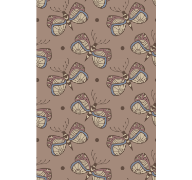 Butterfly wallpaper inspirational vintage design - TenStickers