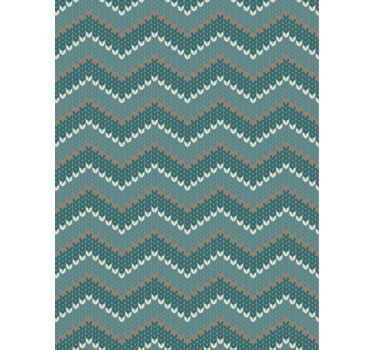 Living room wallpaper in blue natural fiber look - TenStickers