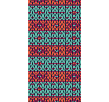 Living room wallpaper multicolor striped fiber look - TenStickers