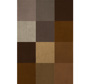Living room wallpaper patchwork design surface - TenStickers