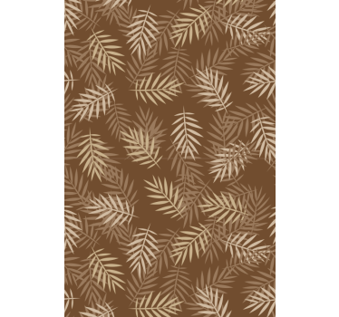 Living room wallpaper natural leaf design - TenStickers