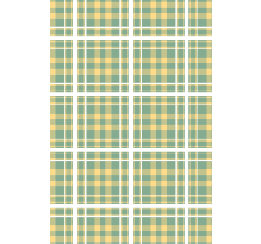 Living room wallpaper checkered pattern design - TenStickers