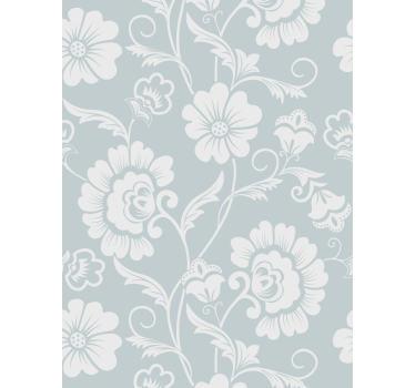 Living room wallpaper floral design arrangement - TenStickers