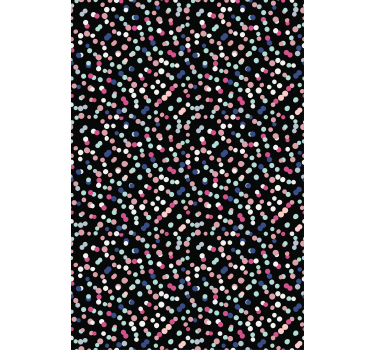 Teenage bedroom wallpaper colorful dot pattern - TenStickers