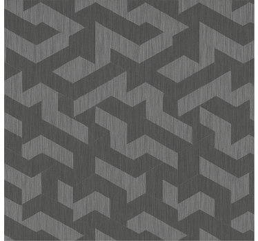 Teenage bedroom wallpaper geometric dark shapes - TenStickers