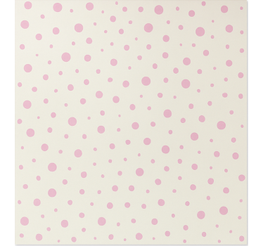 Teenage bedroom wallpaper pink elegant dots - TenStickers
