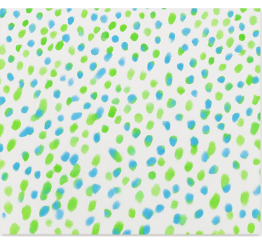 Teenage bedroom wallpaper blue and green dots - TenStickers