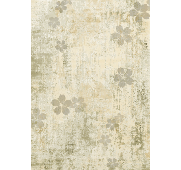 Living room wallpaper subtle floral elegance - TenStickers