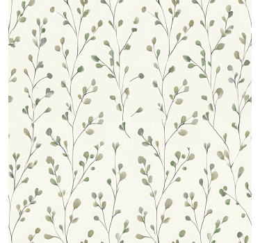Living room wallpaper tiny floral design - TenStickers