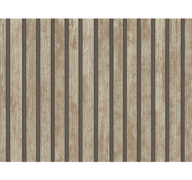Living room wallpaper rustic wood design - TenStickers