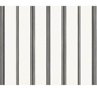 Living room wallpaper black stripe design - TenStickers
