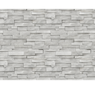 Stone wallpaper grey slate ledge stone - TenStickers