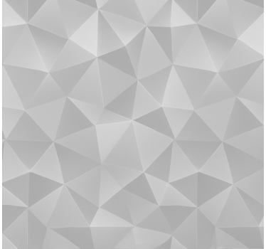 Living room wallpaper light grey 3d triangles - TenStickers